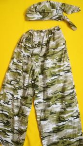 Kids Costumes to Hire - Army - Green- pants & bandana